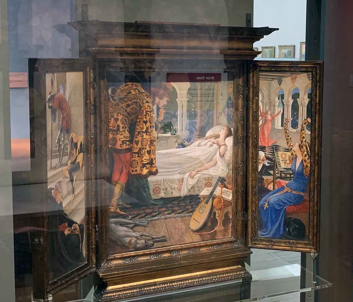 walter crane briar rose triptych kelvingrove