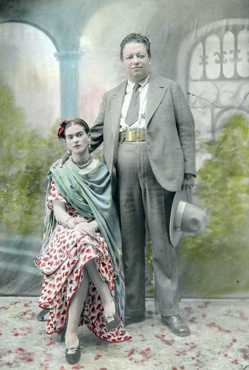 wedding portrait frida kahlo diego rivera 1929