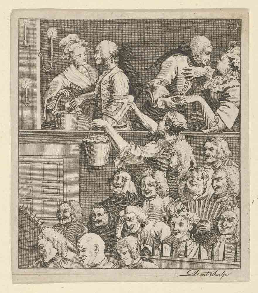 william hogarth the laughing audience engraving