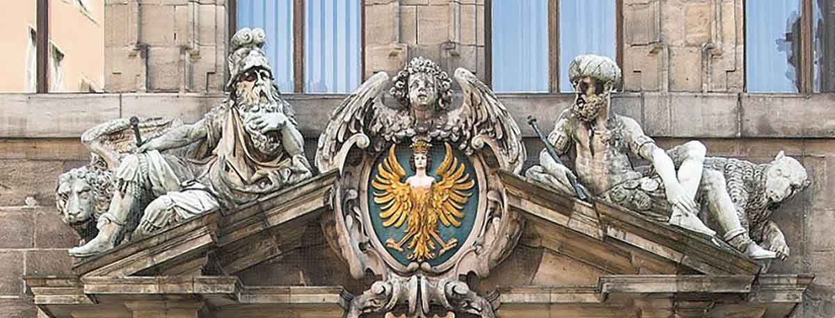 winged lion and bear