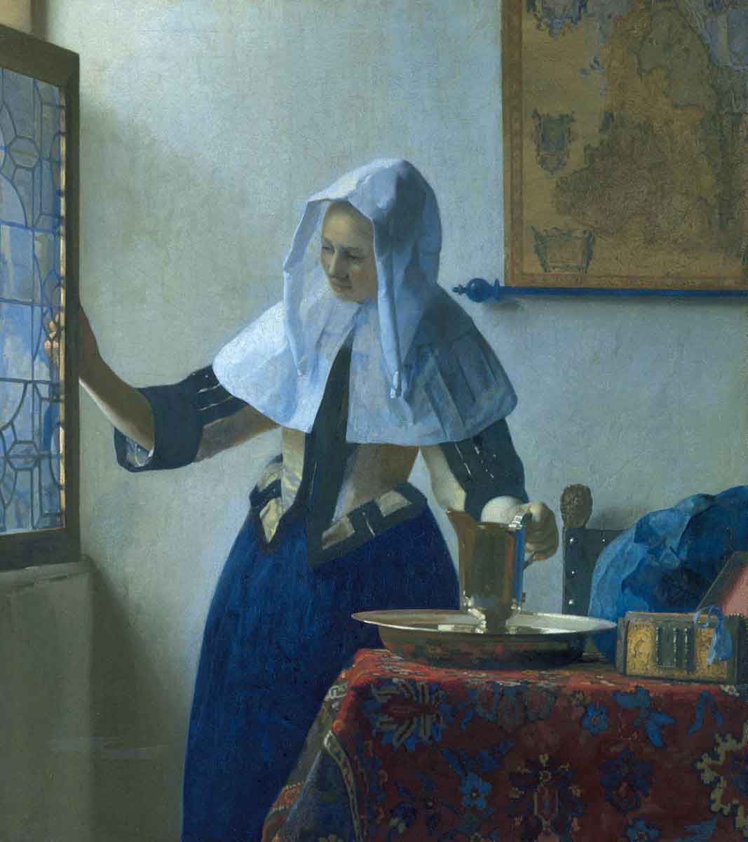 young woman with water pitcher johannes vermeer metropolitan