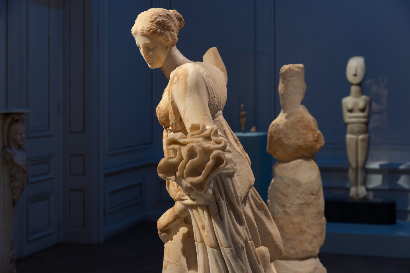 Marble statue of Artemis, Palaiopolis, c. 2nd century CE. Source: Museum of Cycladic Art, Athens