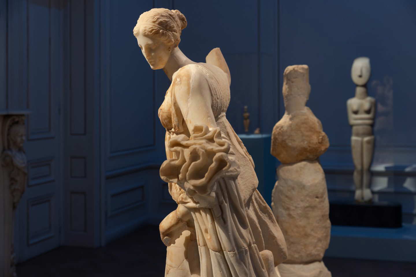 Marble statue of Artemis, Palaiopolis, c. 2nd century CE. Source: Museum of Cycladic Art, Athens