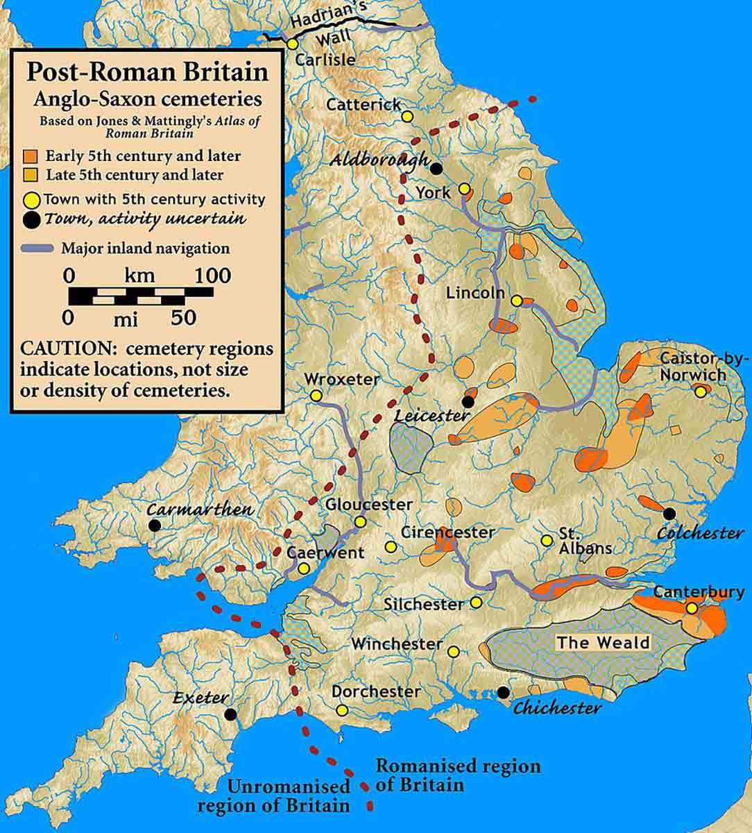 Britain fifth century anglo saxon cemeteries