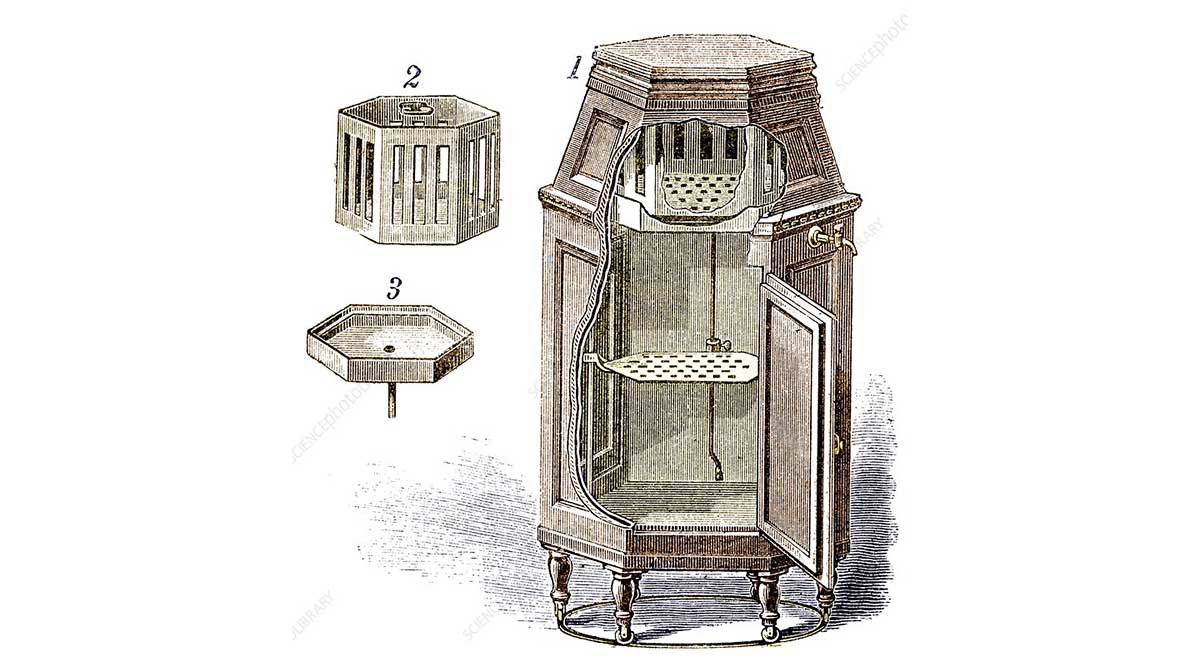 Early refrigerator 19th century