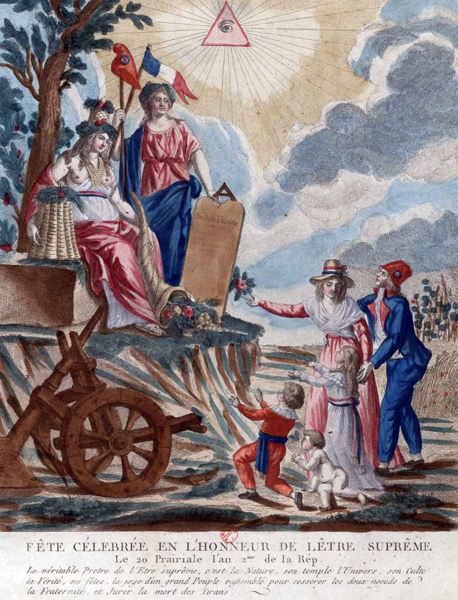 Fête célébrée honneur Etre suprême