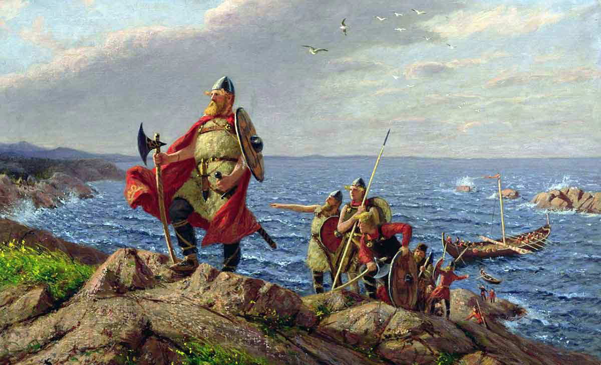 Leif Erikson Discovers America Hans Dahl