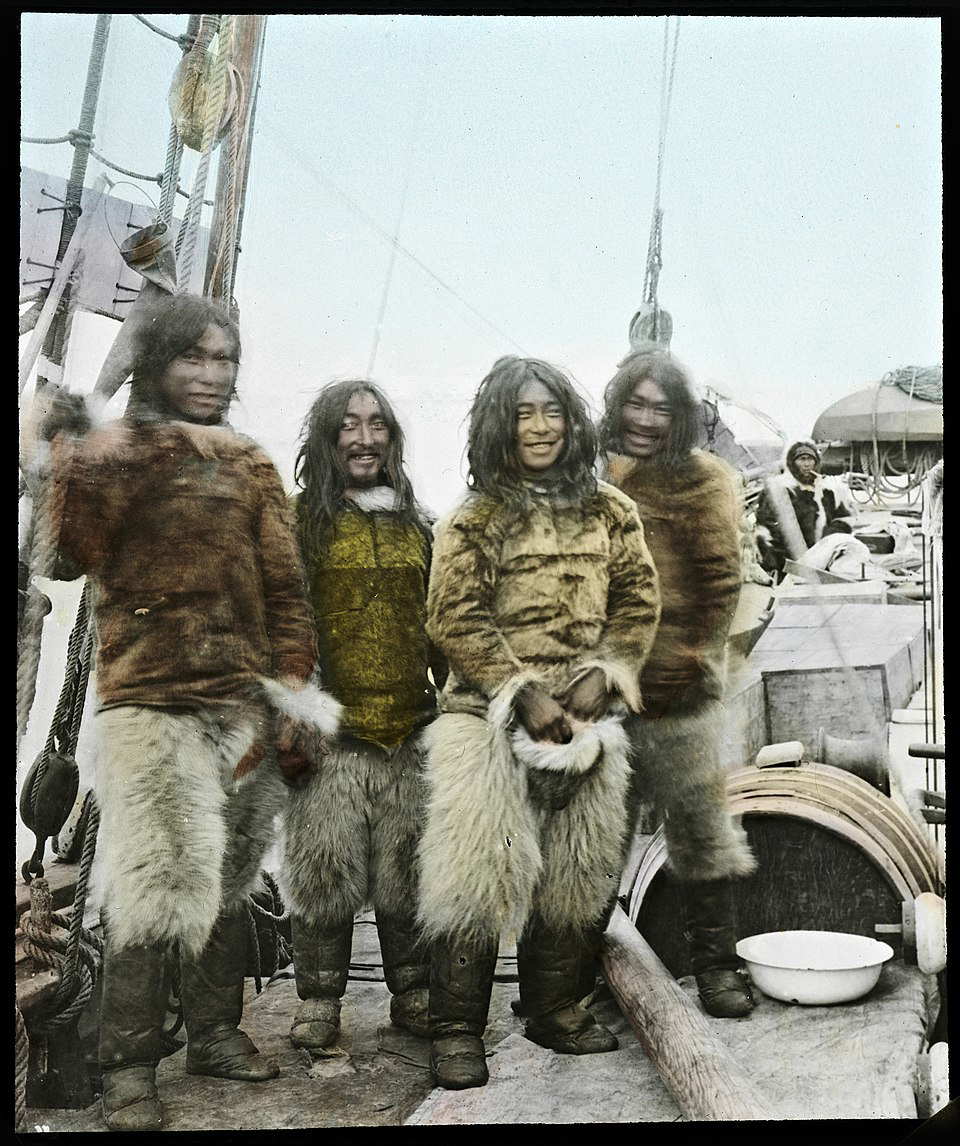 Photo of Native Greenlanders taken in 1903. Source: National Library of Norway