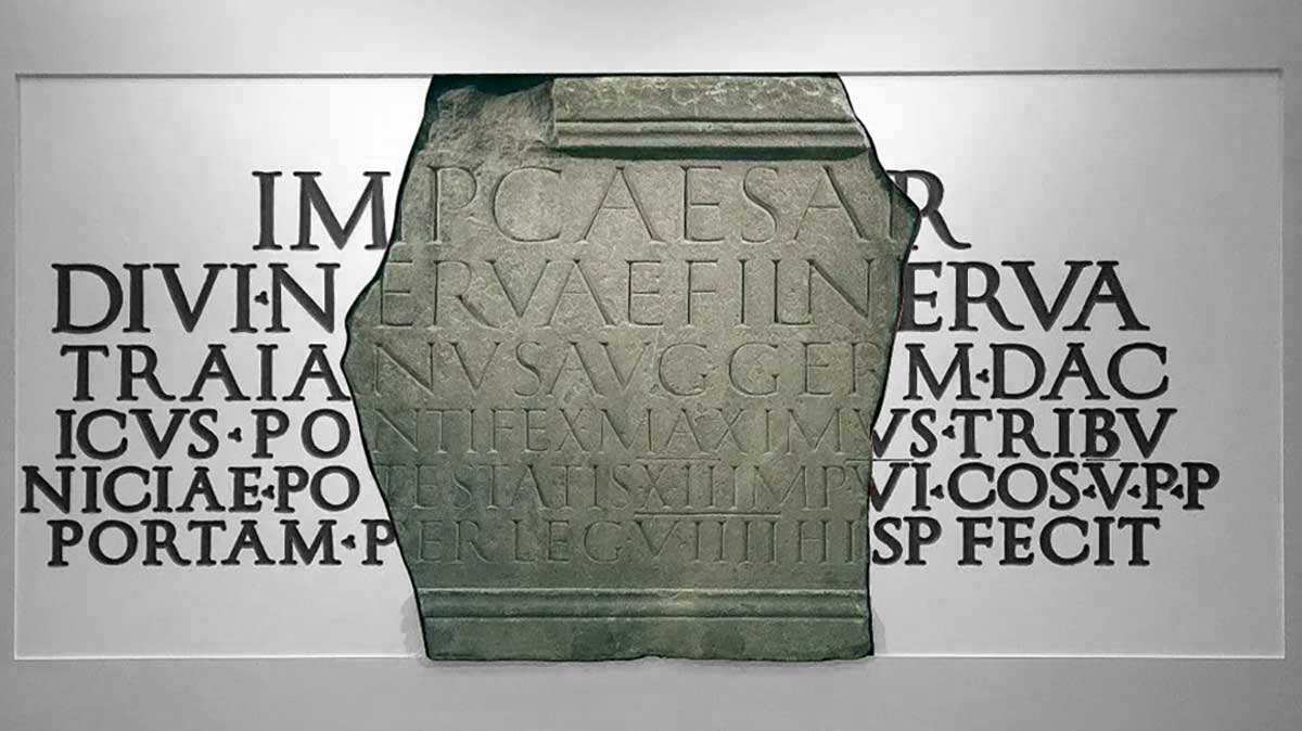 Roman myth text inscription