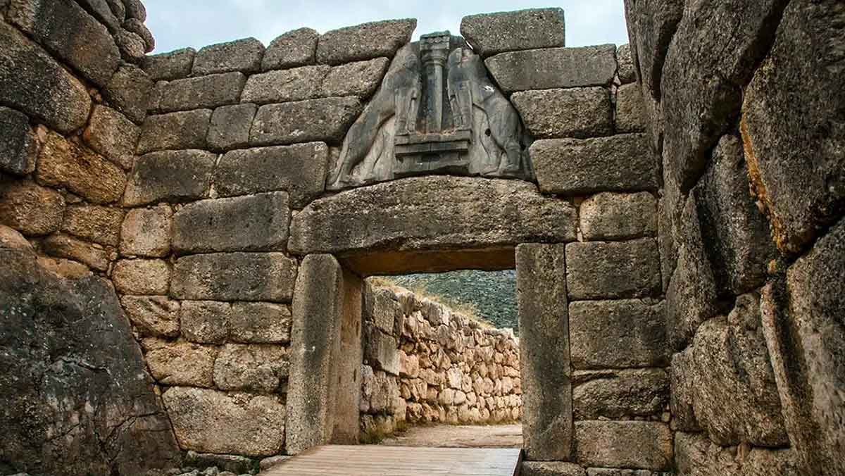 The Lion Gate mycenaean citadel