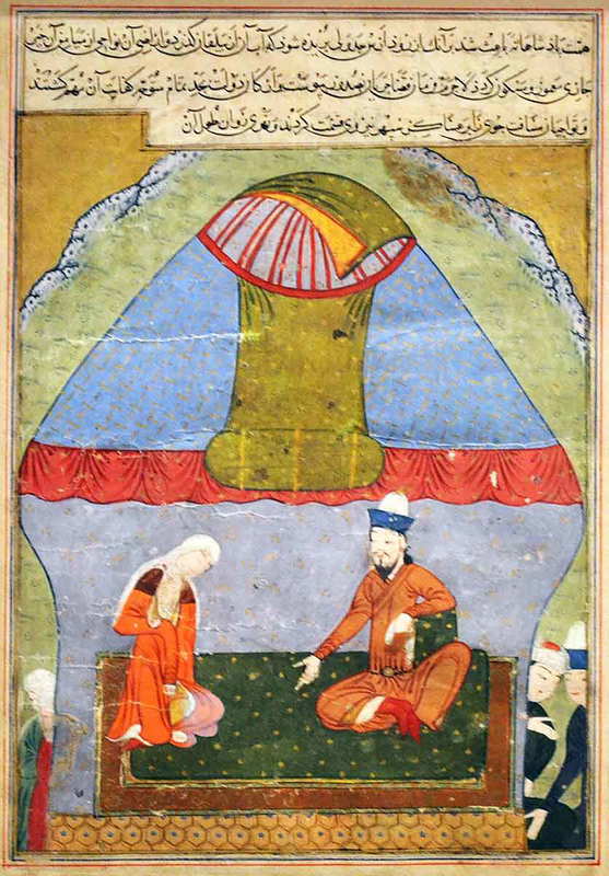 Timur Entertaining in his yurt