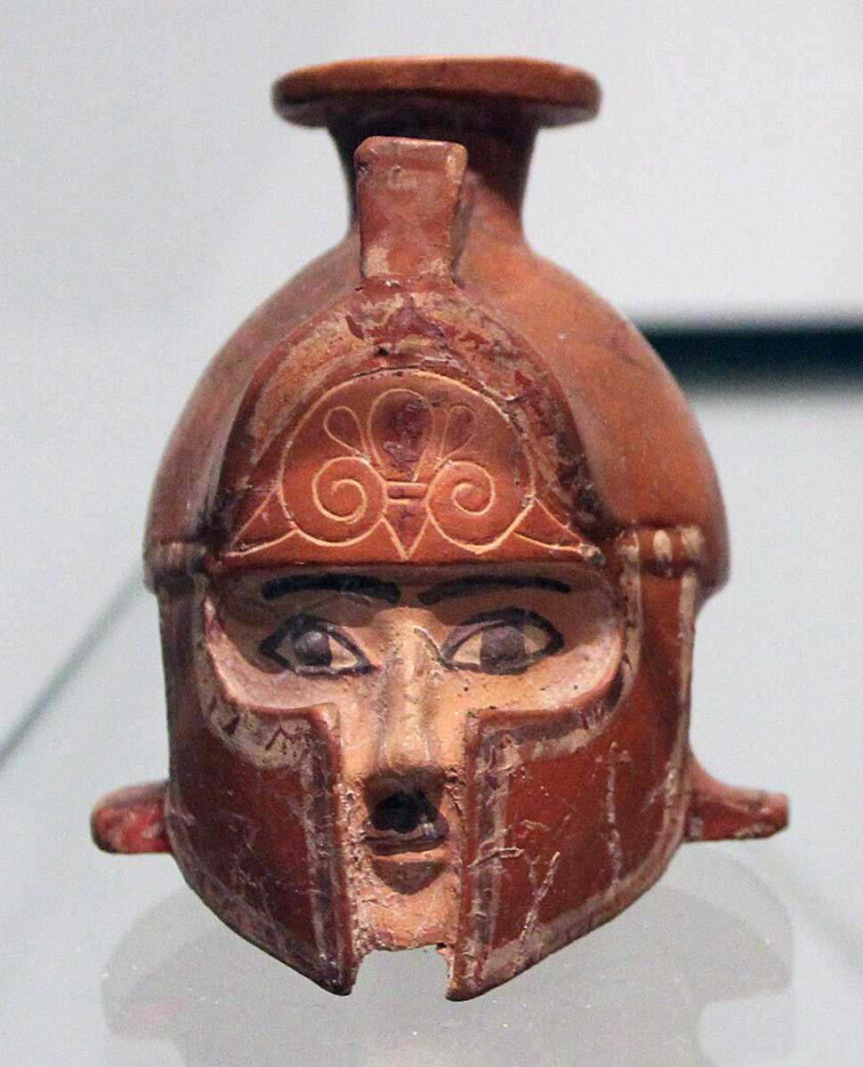 Warrior Vase Rhodes Greece