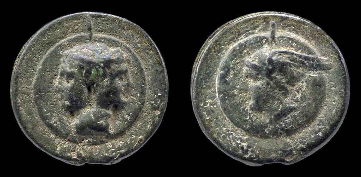 aes grave rome dioscuri janus