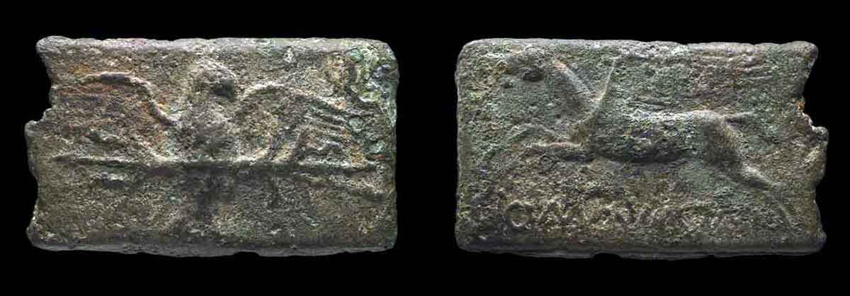 aes signatum eagle pegasus romana roman coinage