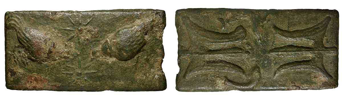 aes signatum rome chickens stars tridents dolphins