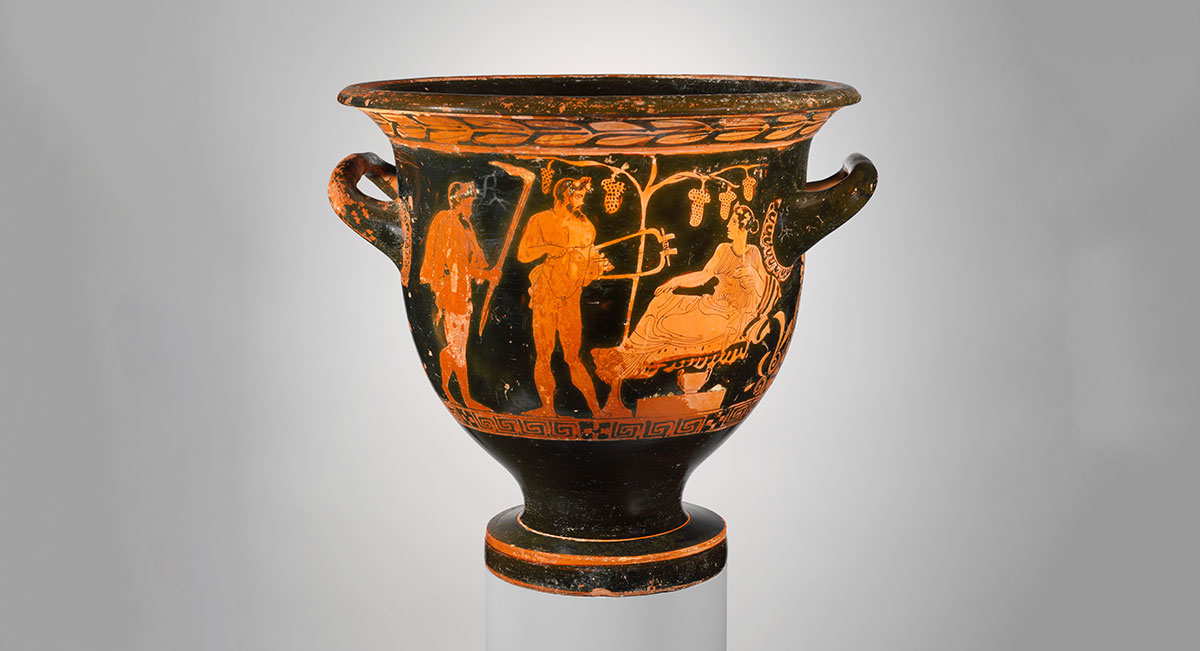 ariadne satyrs bell krater
