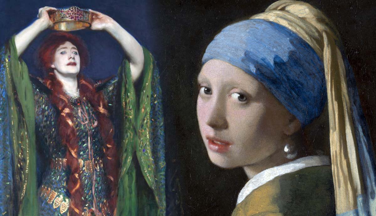 Paintings of Lady Macbeth and Girl with a Pearl Earring