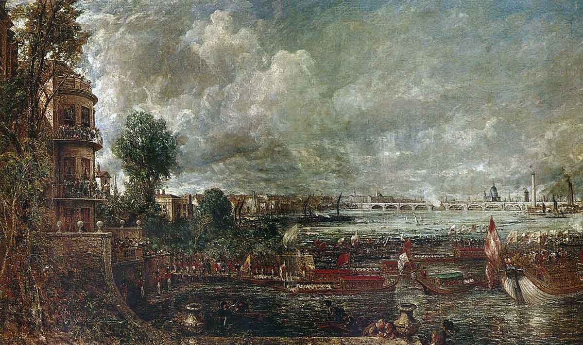 artistic rivalry constable waterloo painting