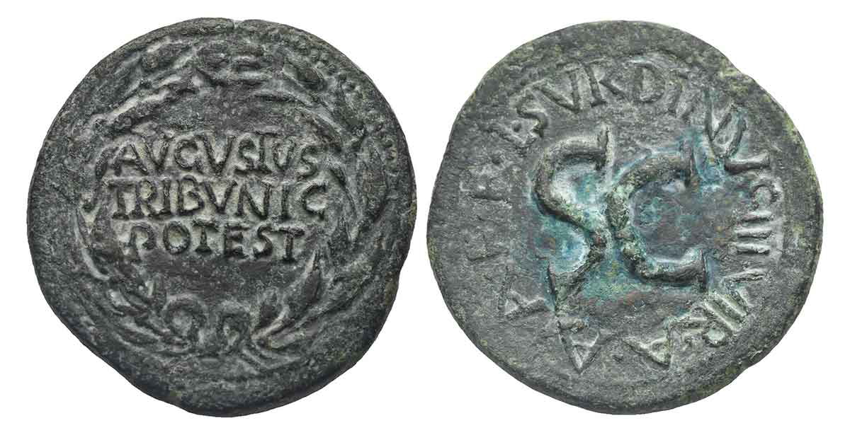 augustus tribpot coinarchive cursus honorum