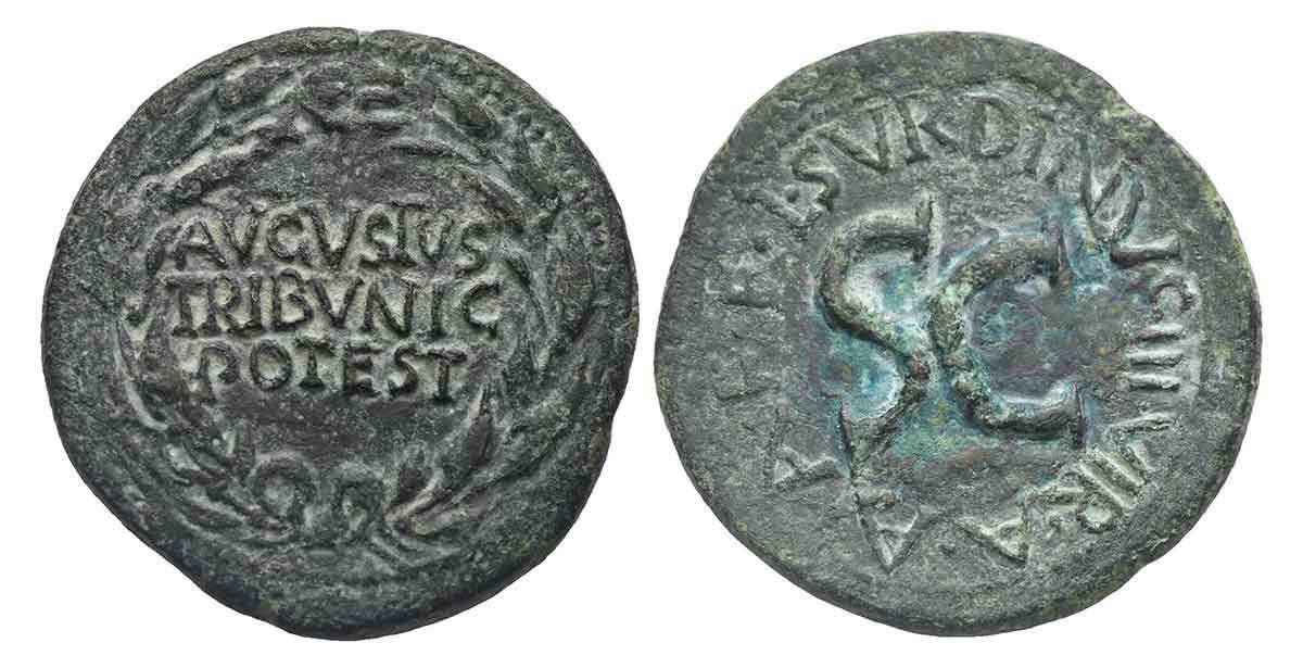 augustus tribpot coinarchive cursus honorum
