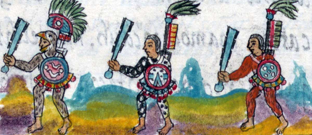 aztec warriors macuahuitl clubs