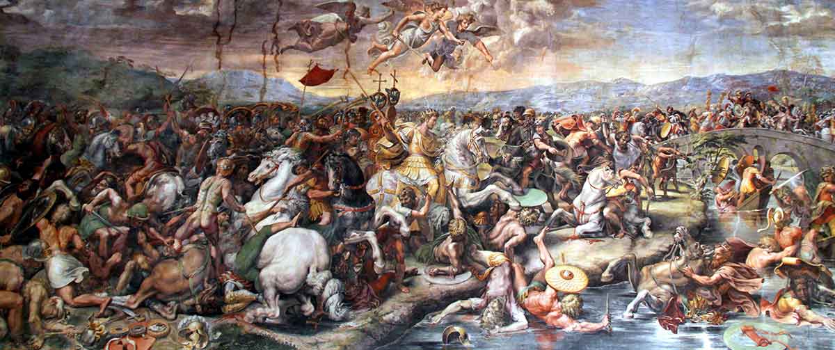 battle milvian bridge giulio romano 1520 1524 vatican city