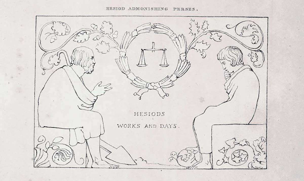 blake hesiod admonishing perses etching