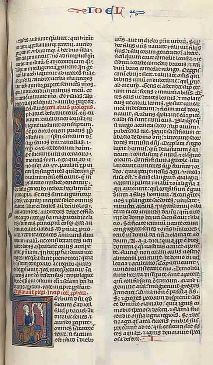 book of joel 1270 french manuscript