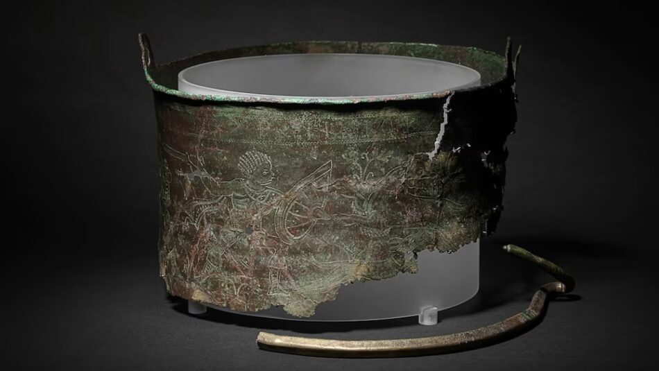 The Bromeswell Bucket from the Sutton Hoo shipwreck site