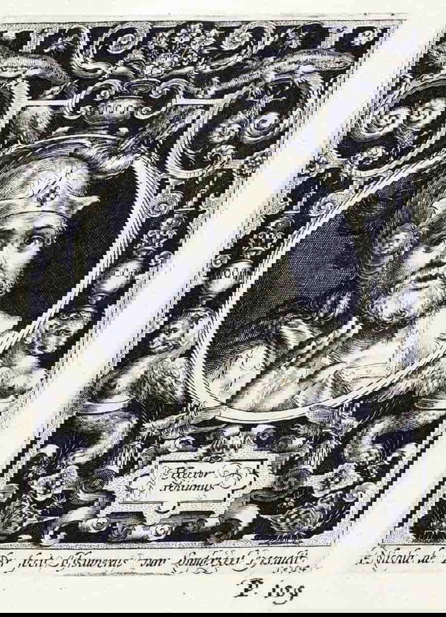 bruyn hector troy worthies engraving