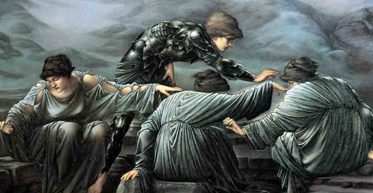burne jones perseus graiae painting