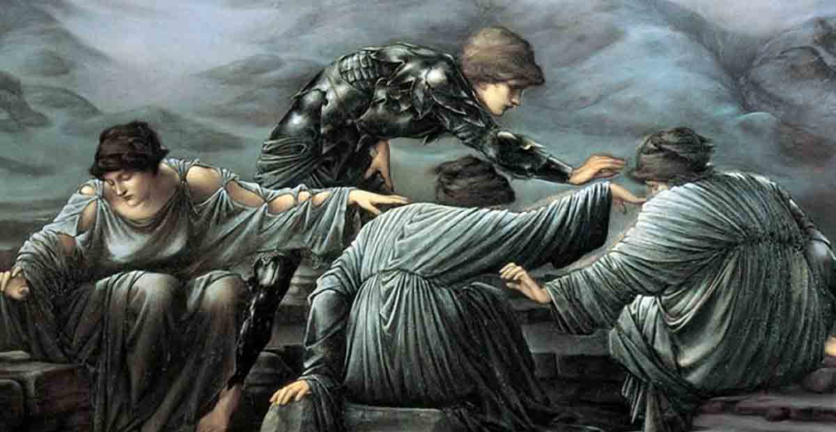 burne jones perseus graiae painting