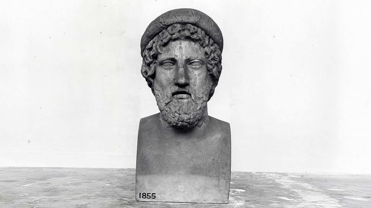 bust asclepius roman marble