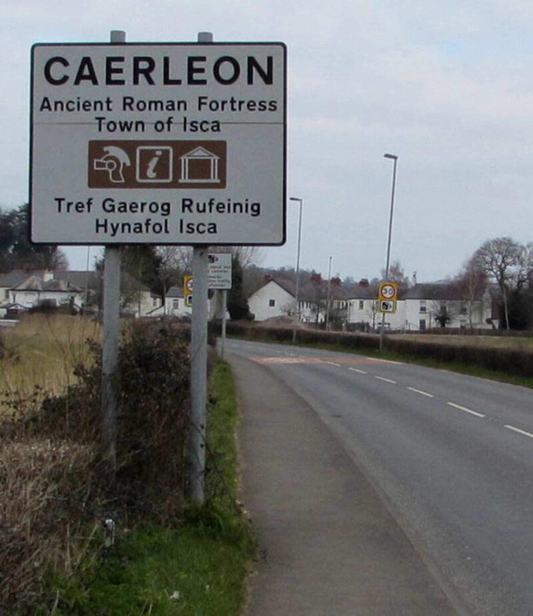 caerleon roman ruins sign jaggery cc by 2