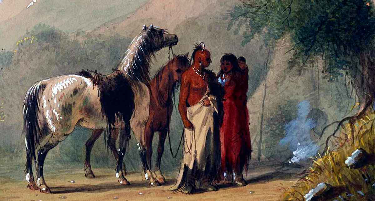 camp scene sioux