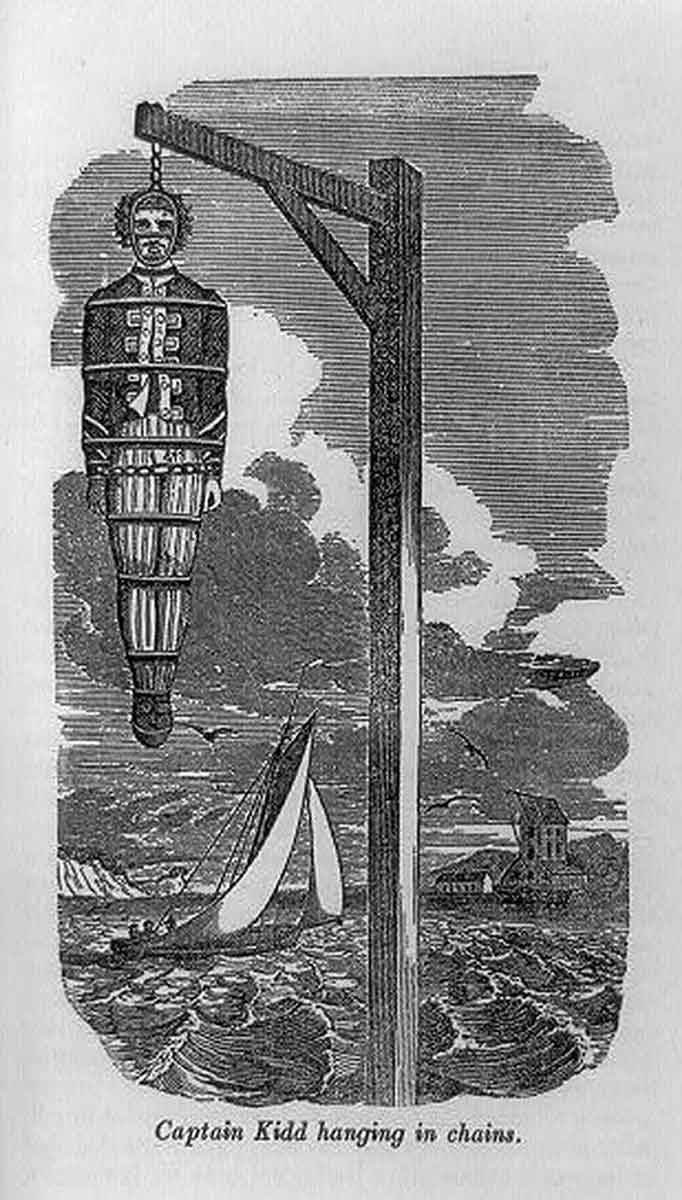 captain kidd hanging in chains loc