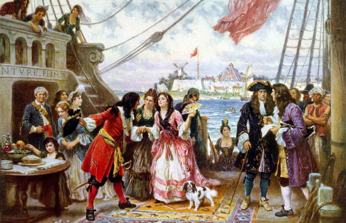 captain kidd in new york harbor