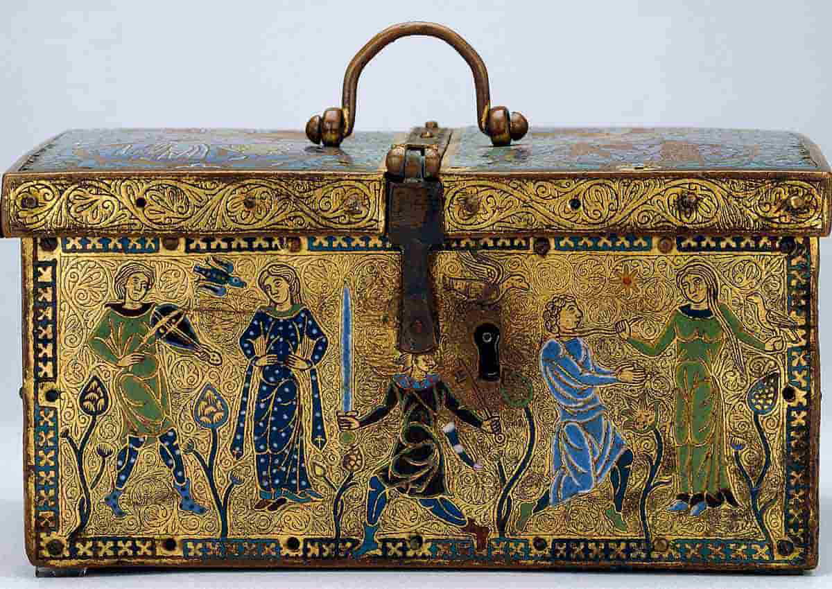 casket with troubadours 12th century renaissance