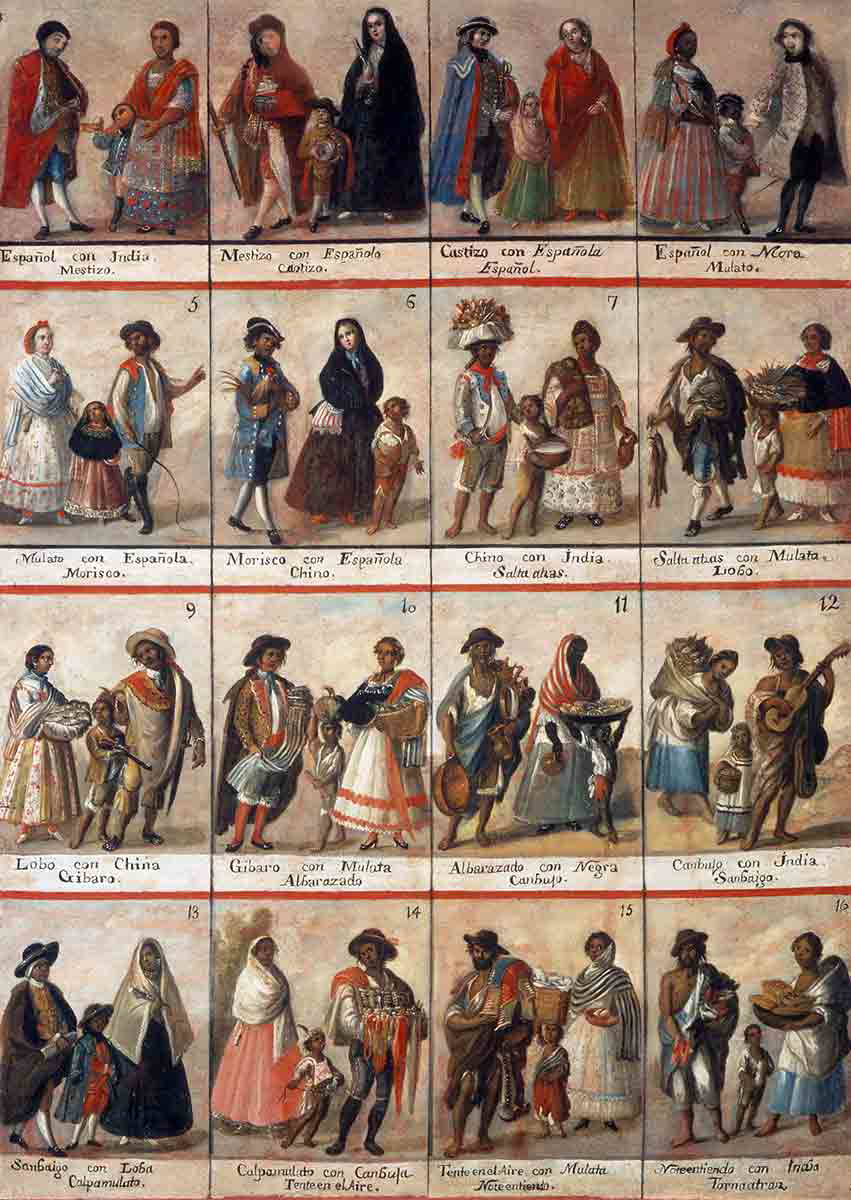 casta painting spanish colonies