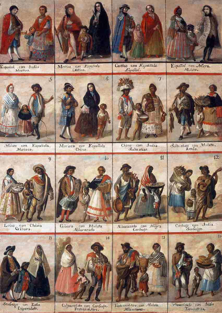 casta painting spanish colonies