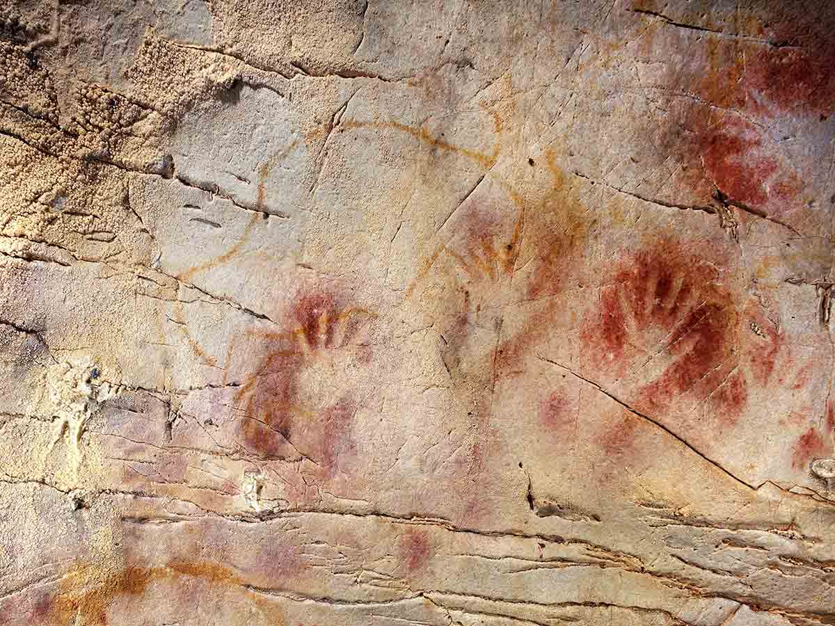 cave hands painting