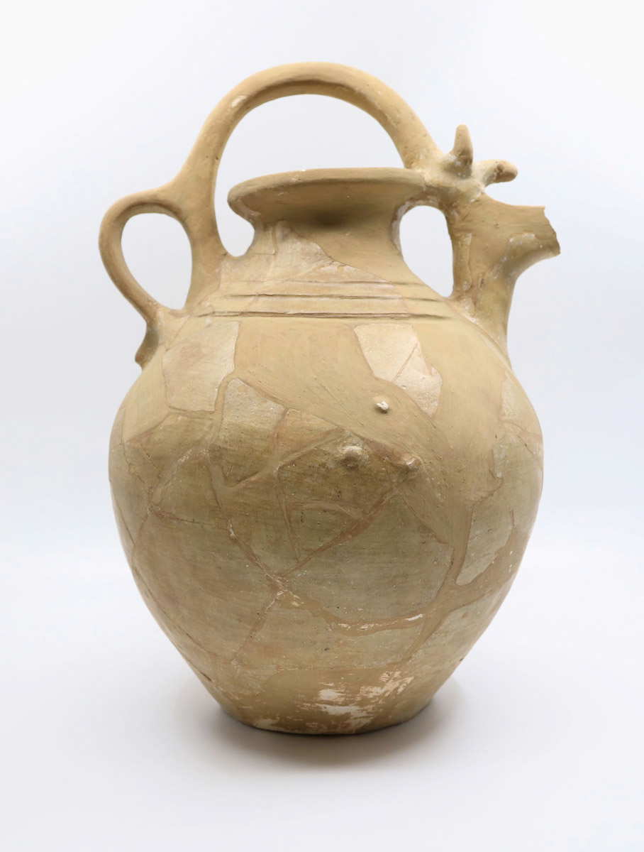 ceramic horned jar