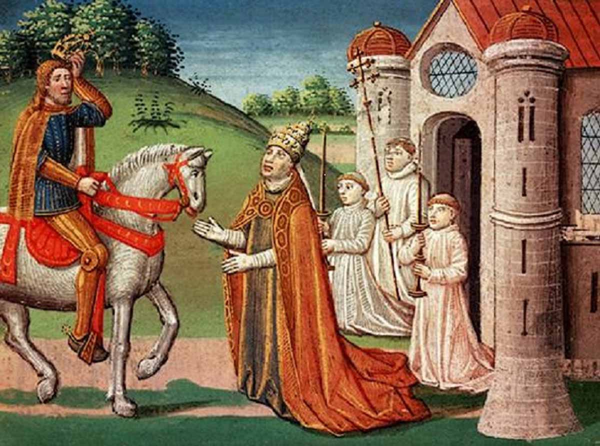 charlemagne and the pope