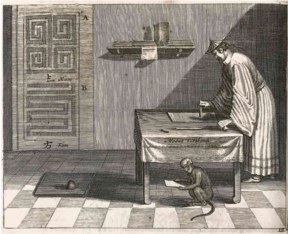 chinese scribe book illustration