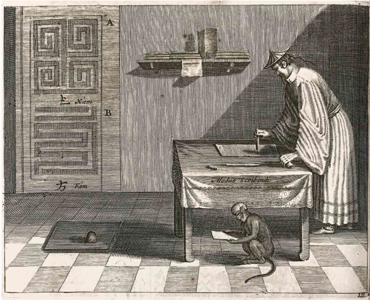 chinese scribe book illustration