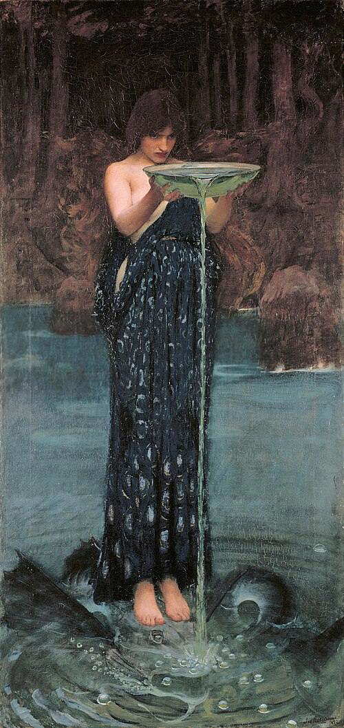 Circe Invidiosa John William Waterhouse painting
