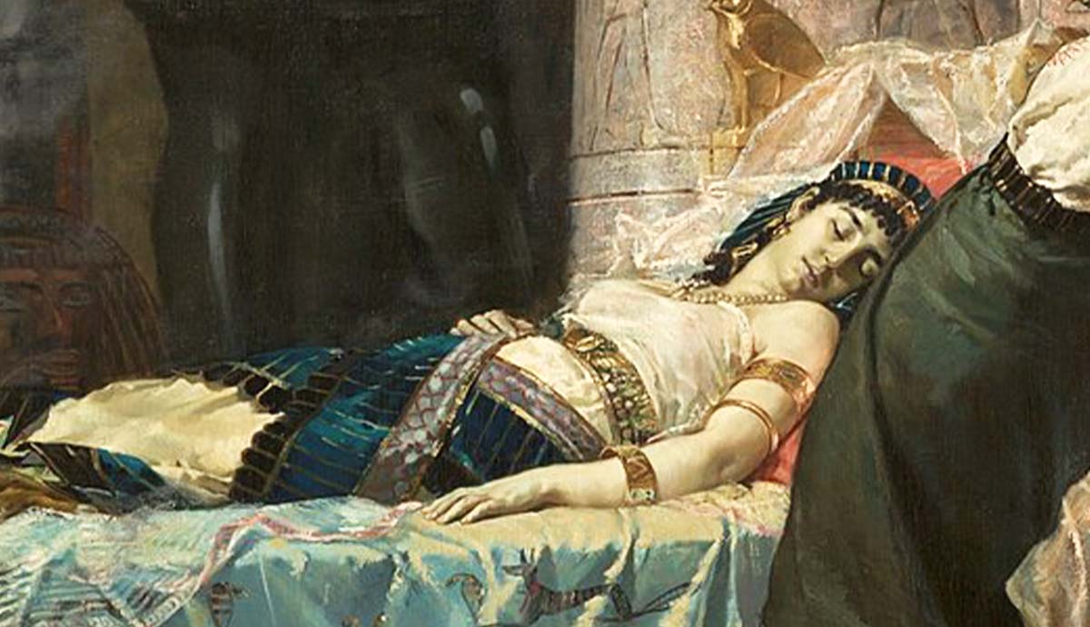 cleopatra death painting