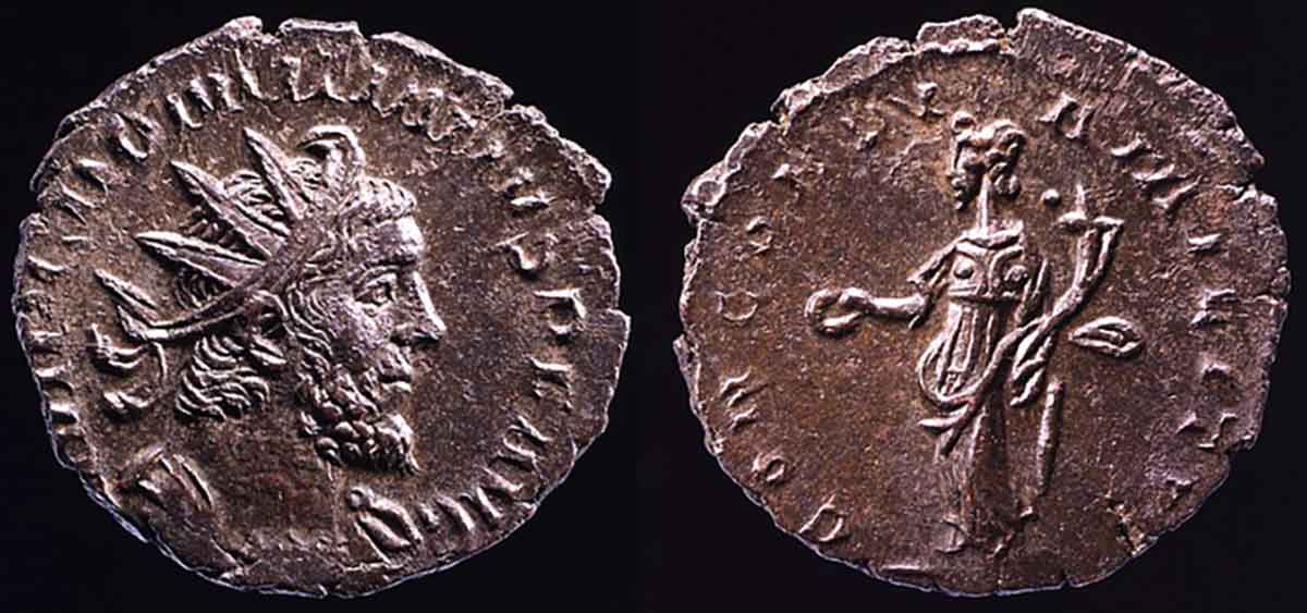 coin domitianus 271 roman emperor
