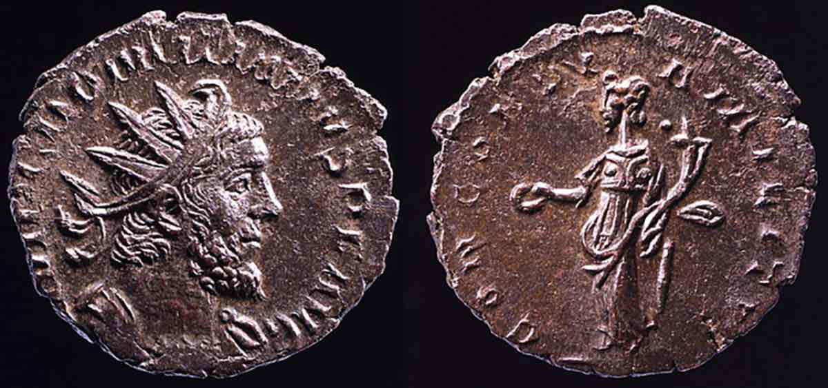 coin domitianus 271 roman emperor