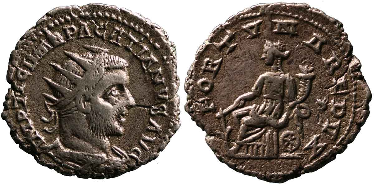coin pacatianus viminacium mint roman emperor